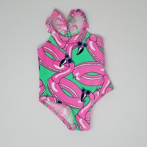 Baby Girl Flamingo Bathing Suit